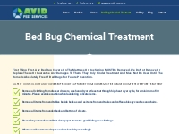 Bed Bug Spray Chemical Treatment Hamilton | Bed bug exterminator | Avi