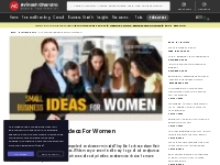 20+ Small Business Ideas for Women | Avinash Chandra