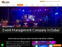Event Management Company In Dubai | Event Planning Organisers.