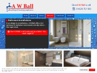 Bathroom Installation and Design - A W Ball - Surrey Bathrooms