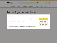 Technology partner finder | Axis Communications