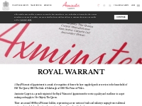Royal Warrant - Axminster Carpets