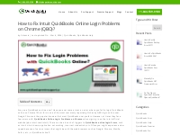 QuickBooks Online Login Problems | QBO Login