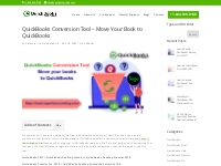 QuickBooks Conversion Tool - Move your Books to QuickBooks