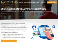 eCommerce Website Development Services Company | Ayatas