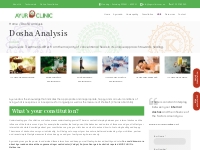 Ayurveda Dosha Analysis | Ayurclinic
