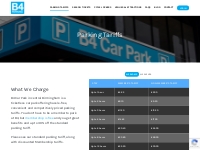 Parking Tariffs | B4 Parking