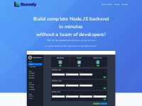        Backend Generator by Duomly - Build backend in minutes without 