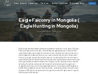 Eagle Falconry in Mongolia ( Eagle Hunting in Mongolia)   Bek Travel