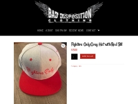 Fighters Only Gray Hat with Red Bill | Bad Disposition Clothing