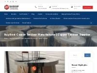 Copper Tandoor Manufacturer | Copper Tandoor Supplier