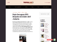 Baju Seragam SPG Mandiri di GIIAS 2017 Jakarta | BajuSPG.com