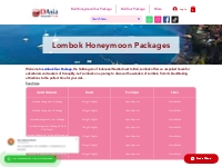 Lombok Honeymoon Packages - 2023/2024
