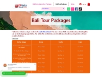 Bali Tour Packages - 2023/2024
