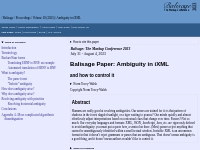 Balisage: Ambiguity in iXML