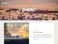 Dining Resort Goa | Beach Restaurants in Goa | Beach Dining