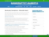 Bankruptcy Exemptions in Alberta | Cameron-Okolita Inc.