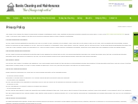 Privacy Policy | Banks Cleaning and Maintenance