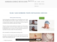 Family photo retouching and newborn retouching services