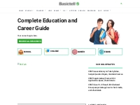 Education and Career Guide for School, College, and Job Aspirants - Ba