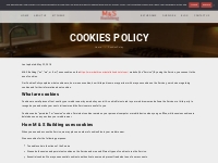 Cookies Policy | M   S Building