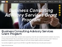 Business Consulting Advisory Services Grant Program - Black Busin
