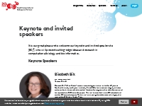 Keynote and invited speakers - [BC]2 Basel Computational Biology Confe