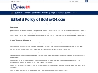 Editorial Policy of Bdview24.com