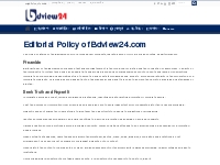 Editorial Policy of Bdview24.com