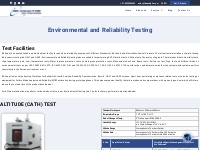 Environmental and Reliability Testing Lab in Bangalore