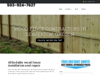 Wood Fencing Contractors in Beaverton, Oregon | Installation   Repair