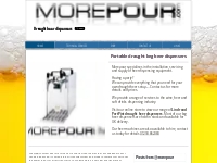 Morepour Draught Keg beer dispensers, Lindr machines