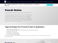 Interior French Drains | Bel Air Waterproofing