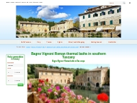 Bagno Vignoni Roman thermal baths in southern Tuscany