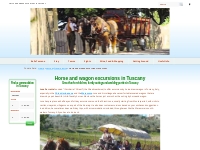 Horse and wagon excursions in Tuscany