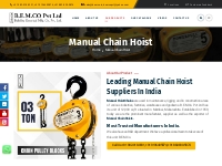 Manual Hoist Chain Manufacturer Suppliers   Exporters India, Maharasht