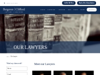 Our Lawyers - Bergeron Clifford LLP – Injury Lawyer Services