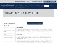 What is My Claim Worth? | Bergeron Clifford LLP