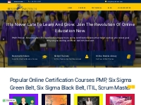 Online PMP Certification Courses Scrum Master | Green Belt | Berry Inf