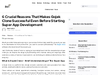 6 Crucial Reasons That Makes Gojek Clone Successful Even Before Starti