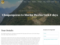 Choquequirao to Machu Picchu Trek 8 days - Best Andes Travel