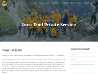 Inca Trail Private Service - Best Andes Travel