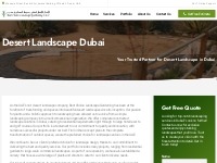 Desert Landscape Dubai | Best Desert Landscape company in Dubai