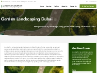 Garden Landscaping Dubai | Best Garden Design company in Dubai
