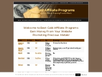 Main Page - Best Gold Affiliate Programs