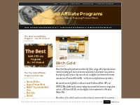 Birch Gold - Best Gold Affiliate Programs