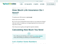 How Much Life Insurance Do You Need? - Life Insurance Calculator