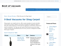 9 Best Vacuums for Shag Carpet - Best of vacuum