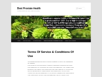  Terms Of Service   Conditions Of Use - Best Prostate HealthBest Prost