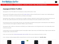 Aquaguard Water Purifiers: (RO UV UF) Price List   Reviews - 2023